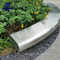 Custom Made Outdoor Stainless Steel Seat Bench for Park Garden